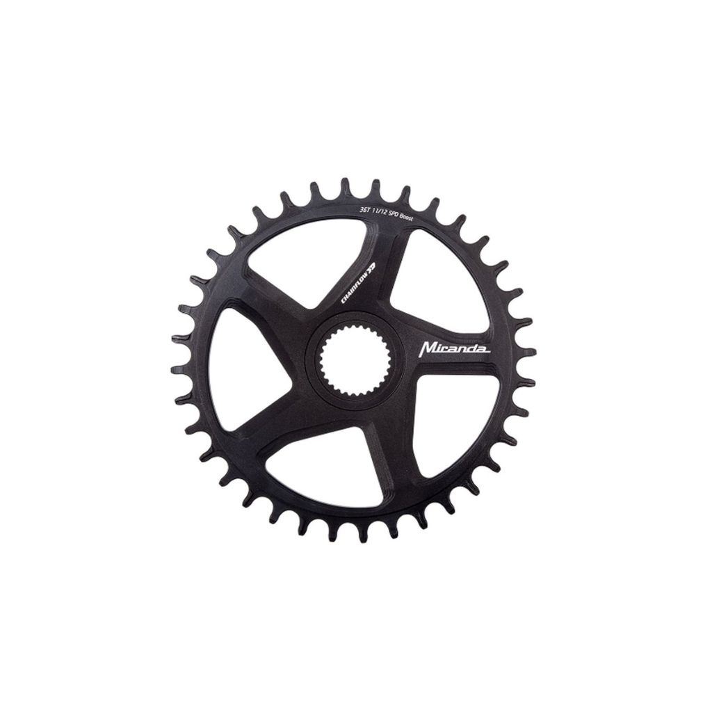 Spider Bosch BDU37 chainring BCD104 42T std profile - black screws and nuts - Miranda