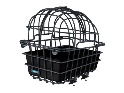 Animalbasket (XL, Fix System, rear, black matt, 50x36cm, height 50cm)