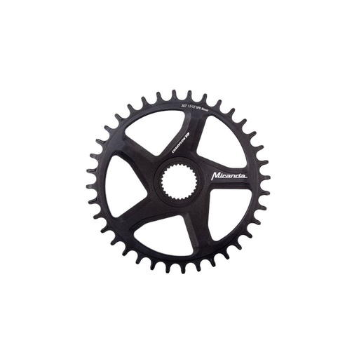 Spider Bosch BDU37 chainring BCD104 42T std profile - black screws and nuts - Miranda
